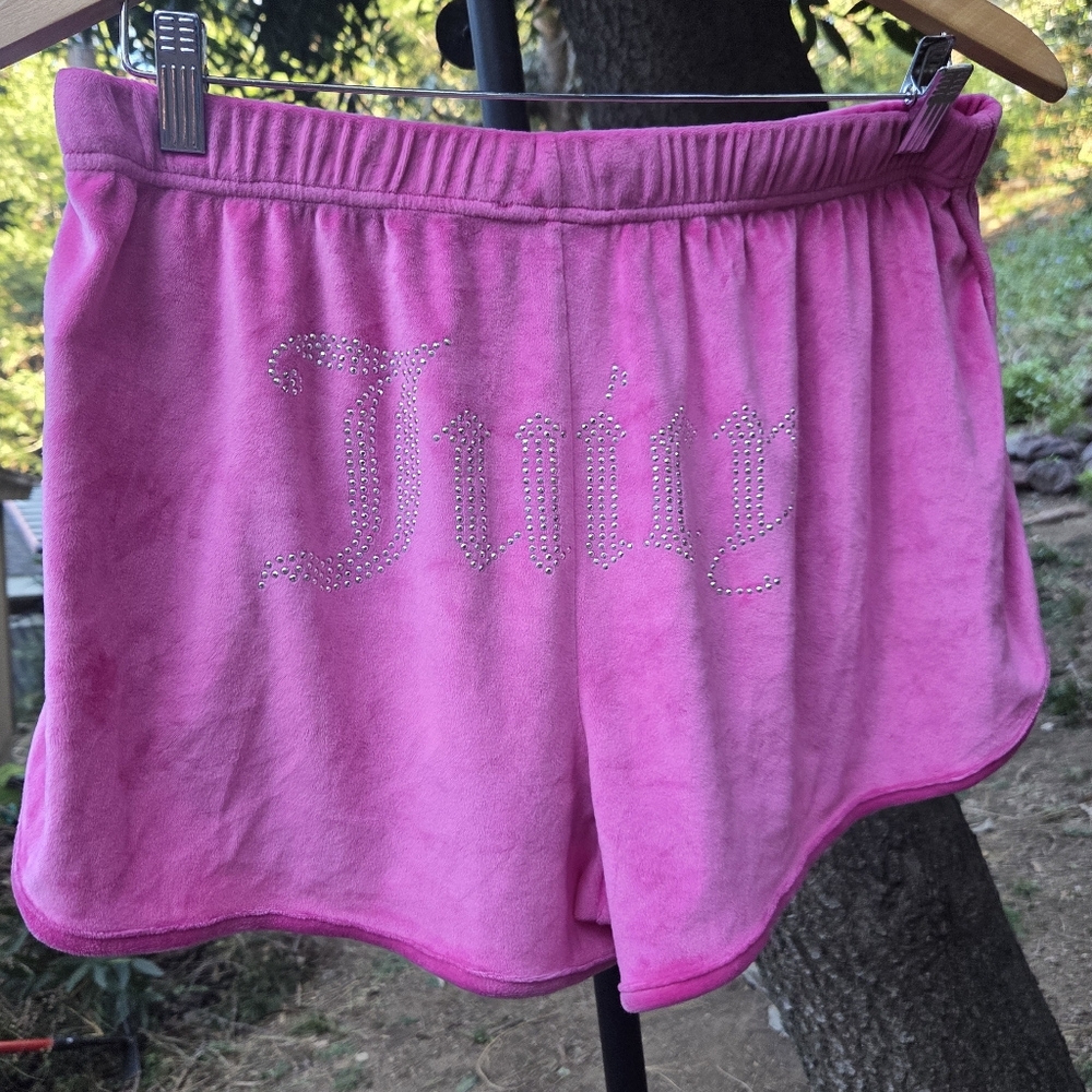 Juicy Couture Rhinestone Pink Pajama Shorts‎